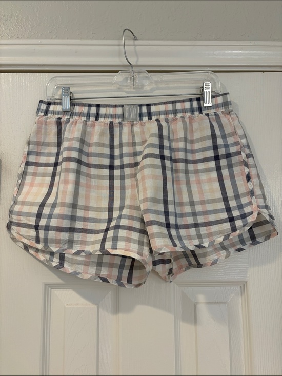 Gapbody Other - Gap Body Light Plaid Elastic-Waist Pajama Shorts - Soft Pastel Check